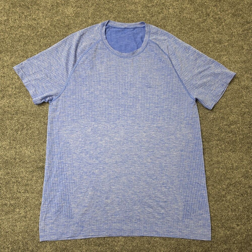Lululemon Metal Vent Tech Performance Shirt Mens Sz Small Blue Short Sleeve Tee